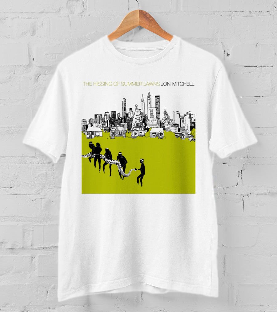 Joni Mitchell The Hissing Of Summer Lawns Cityscape Lawns T-Shirt