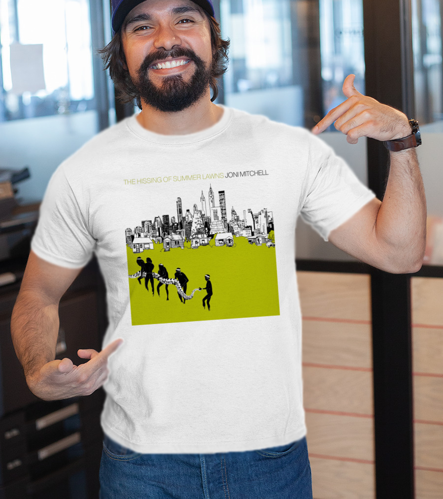 Joni Mitchell The Hissing Of Summer Lawns Cityscape Lawns T-Shirt