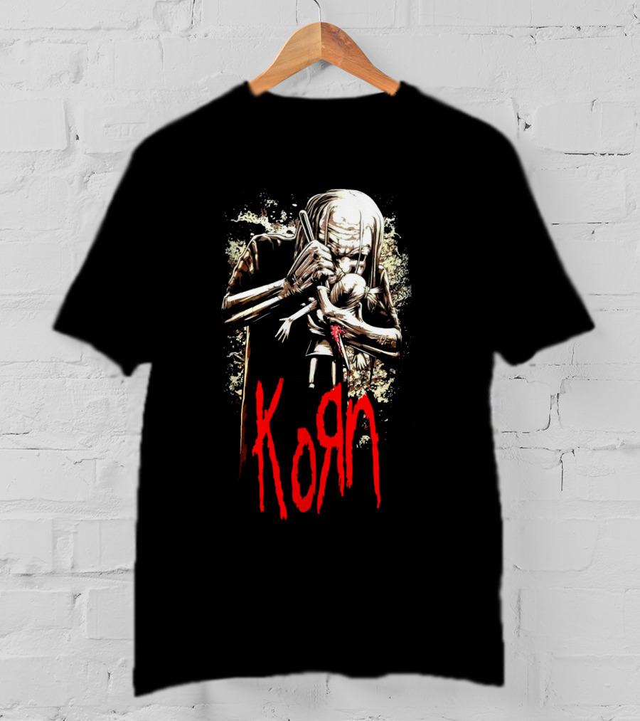 Korn 03 Dark Figure Embrace Bold Red T-Shirt