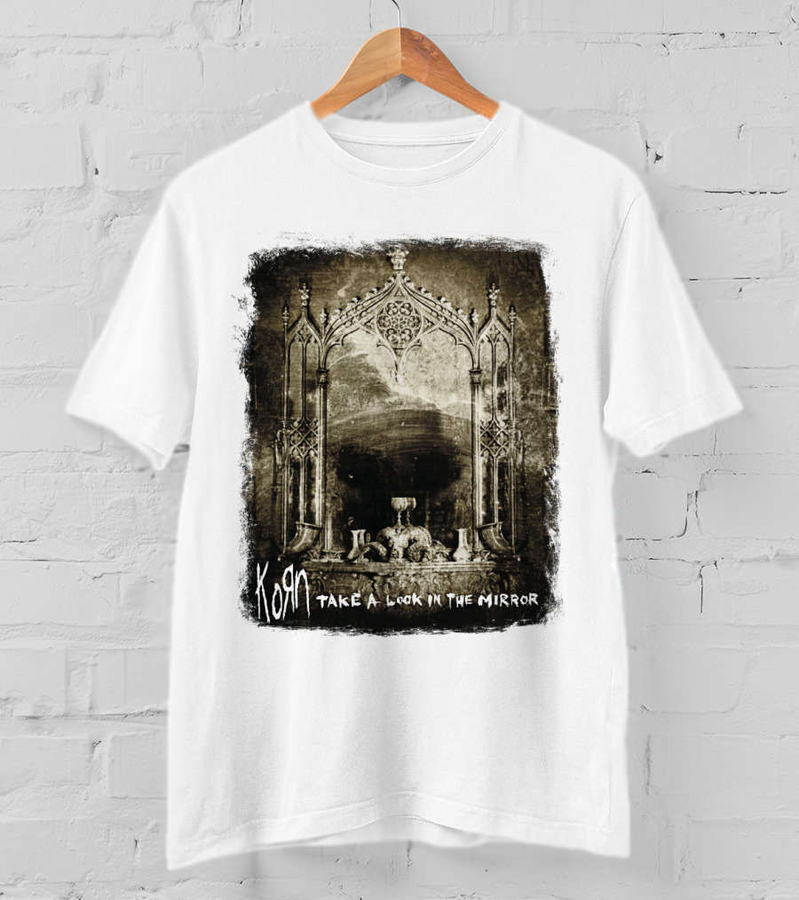 KORN Take A Look In The Mirror Gothic Arch Reflection T-Shirt