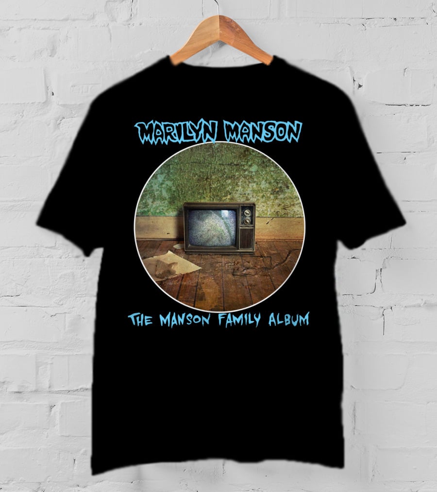 Marilyn Manson The Manson Family Album Vintage Television T-Shirt