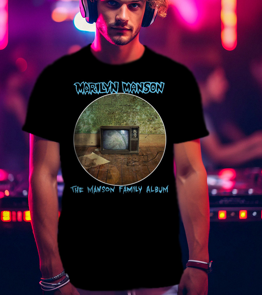 Marilyn Manson The Manson Family Album Vintage Television T-Shirt