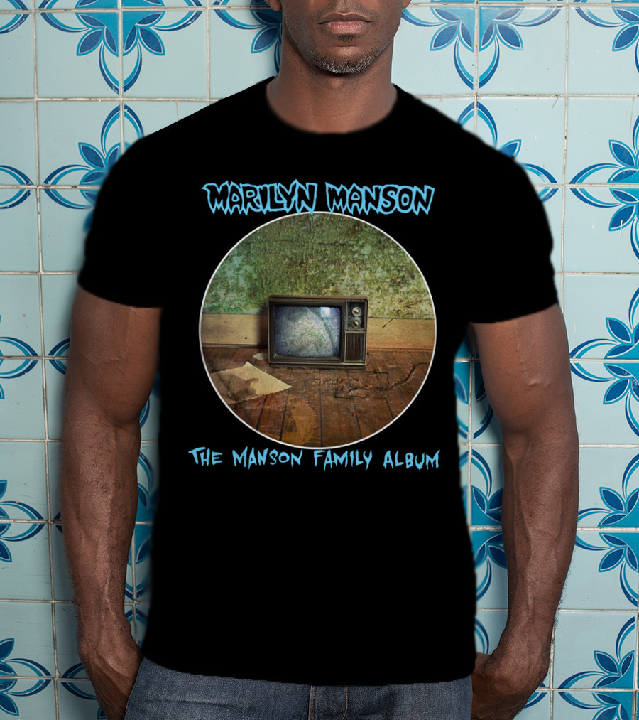 Marilyn Manson The Manson Family Album Vintage Television T-Shirt