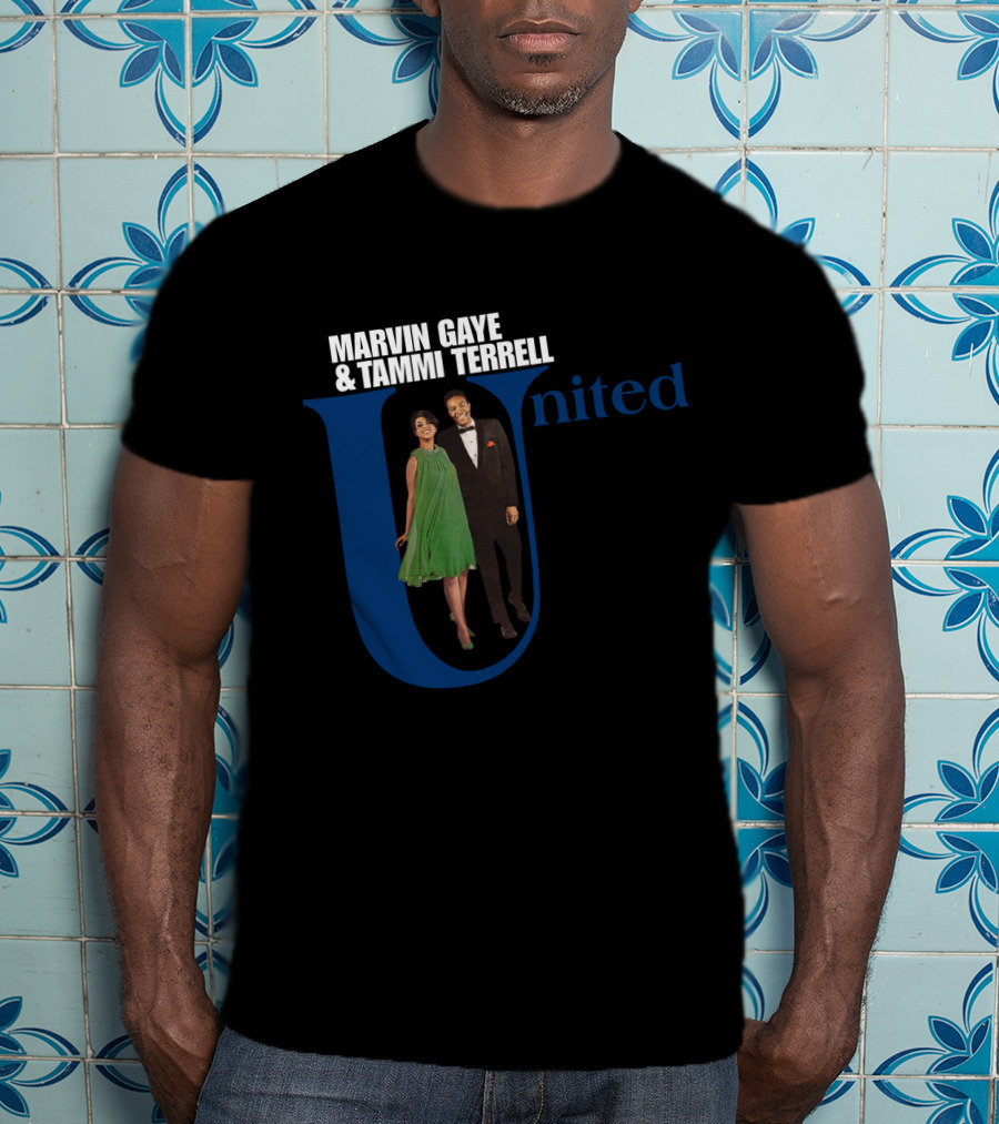 Marvin Gaye And Tammi Terrell United Classic Album Cover T-Shirt
