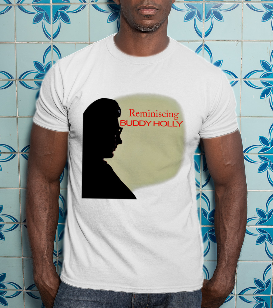 Reminiscing Buddy Holly Iconic Silhouette T-Shirt