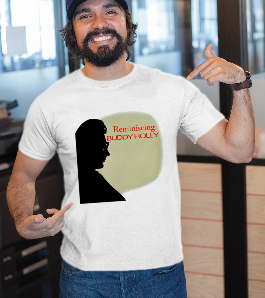 Reminiscing Buddy Holly Iconic Silhouette T-Shirt