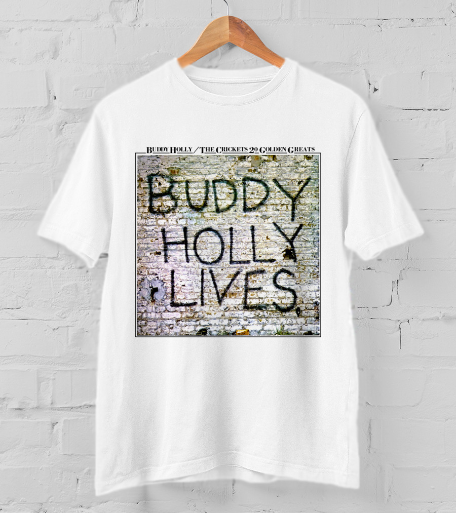 Buddy Holly The Crickets Buddy Holly Lives 20 Golden Greats T-Shirt