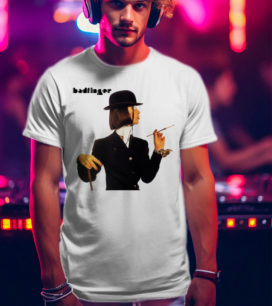 Badfinger Bowler Hat And Cigarette Holder Woman T-Shirt