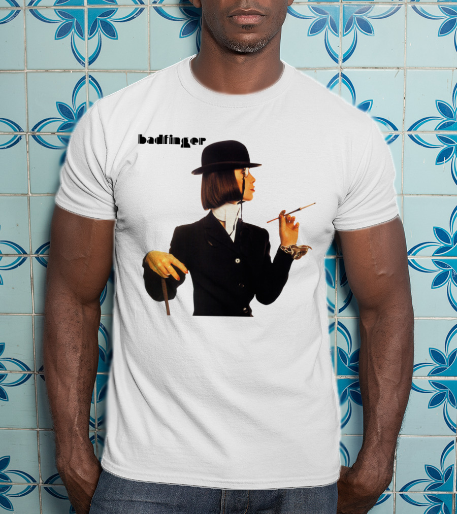 Badfinger Bowler Hat And Cigarette Holder Woman T-Shirt