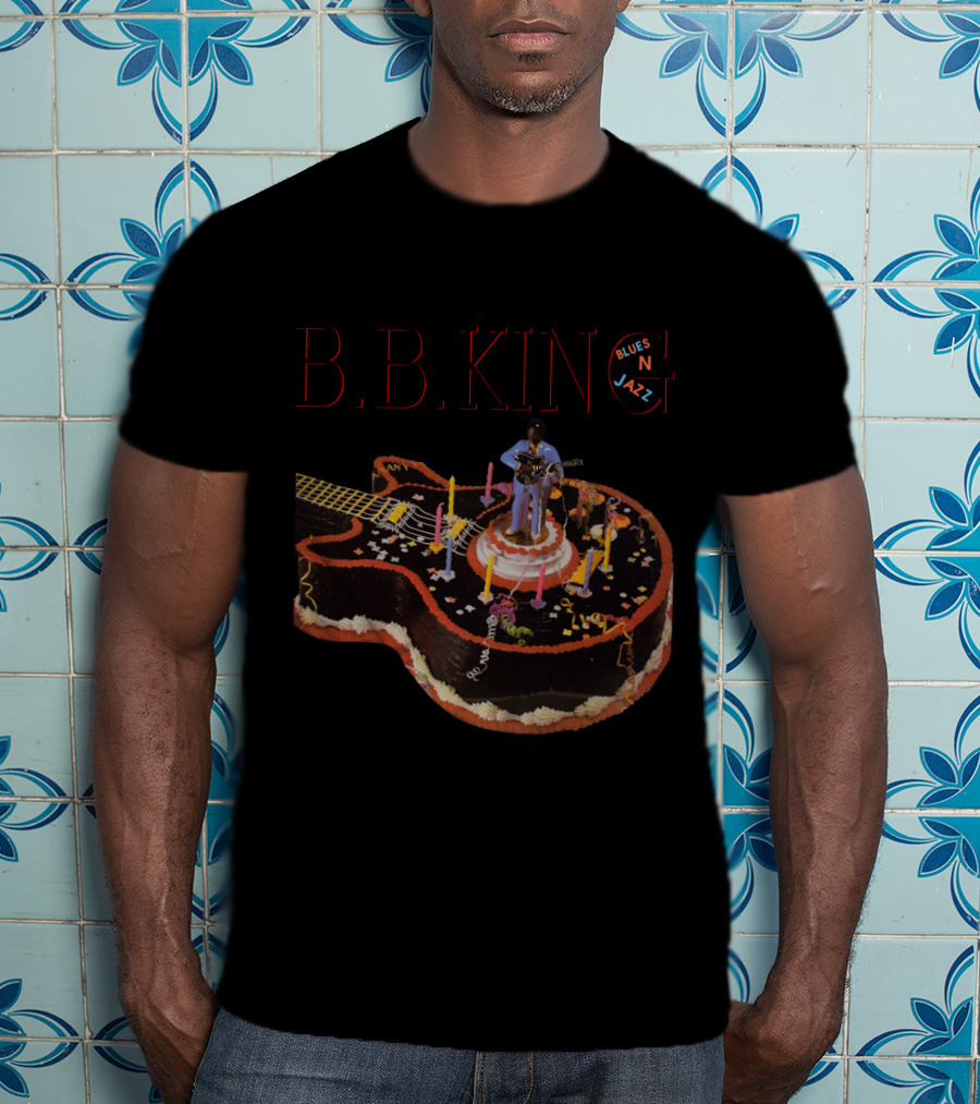 B.B. King Blues N Jazz Guitar Cake T-Shirt