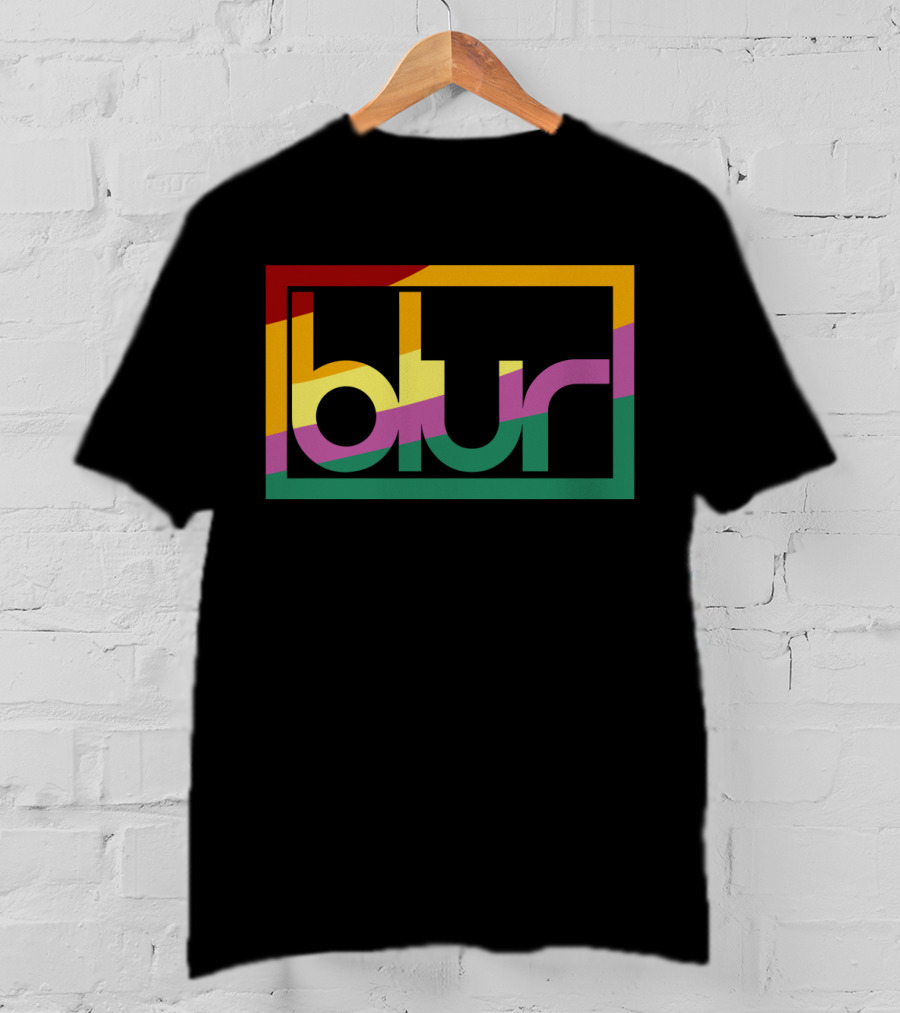 Blur 05 – Retro Spectrum Prism T-Shirt