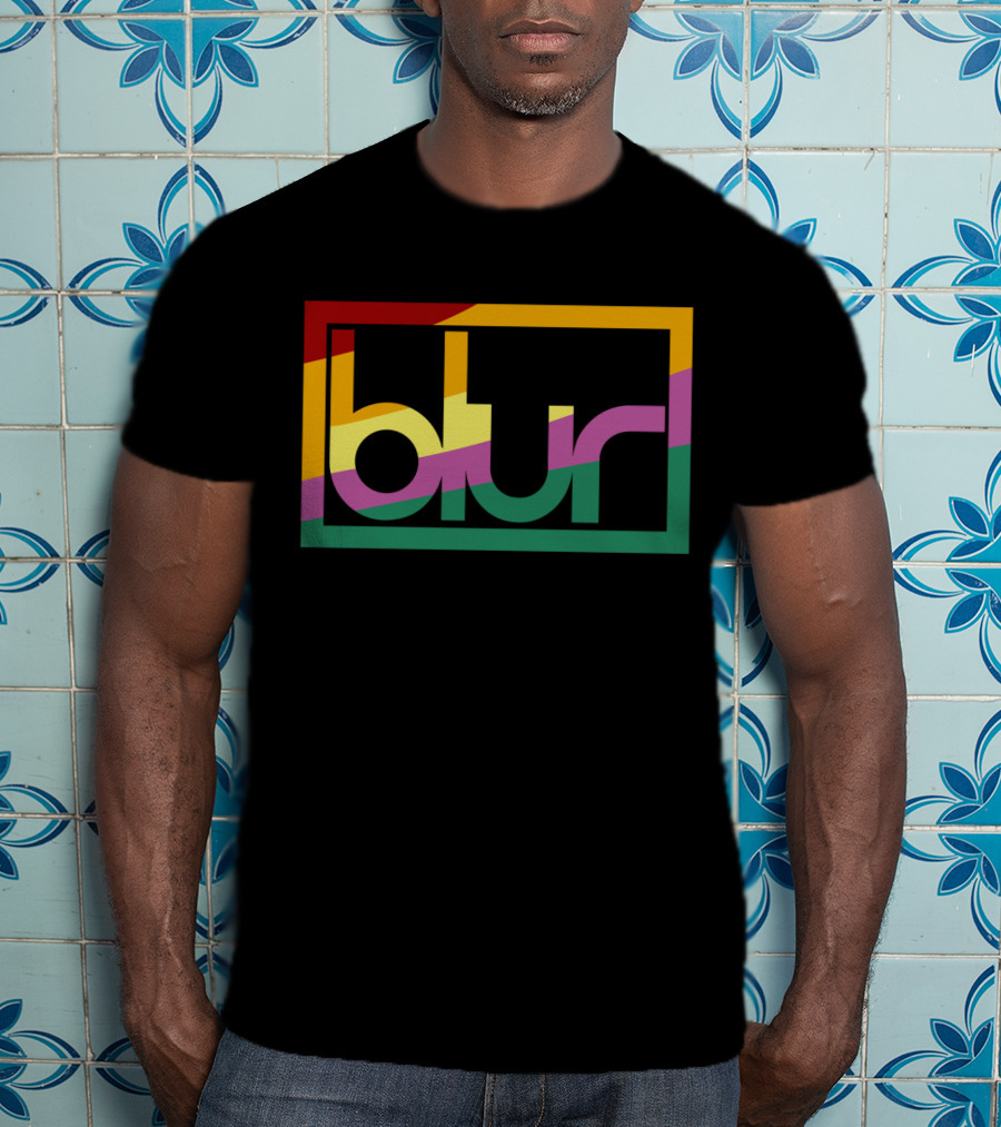 Blur 05 – Retro Spectrum Prism T-Shirt