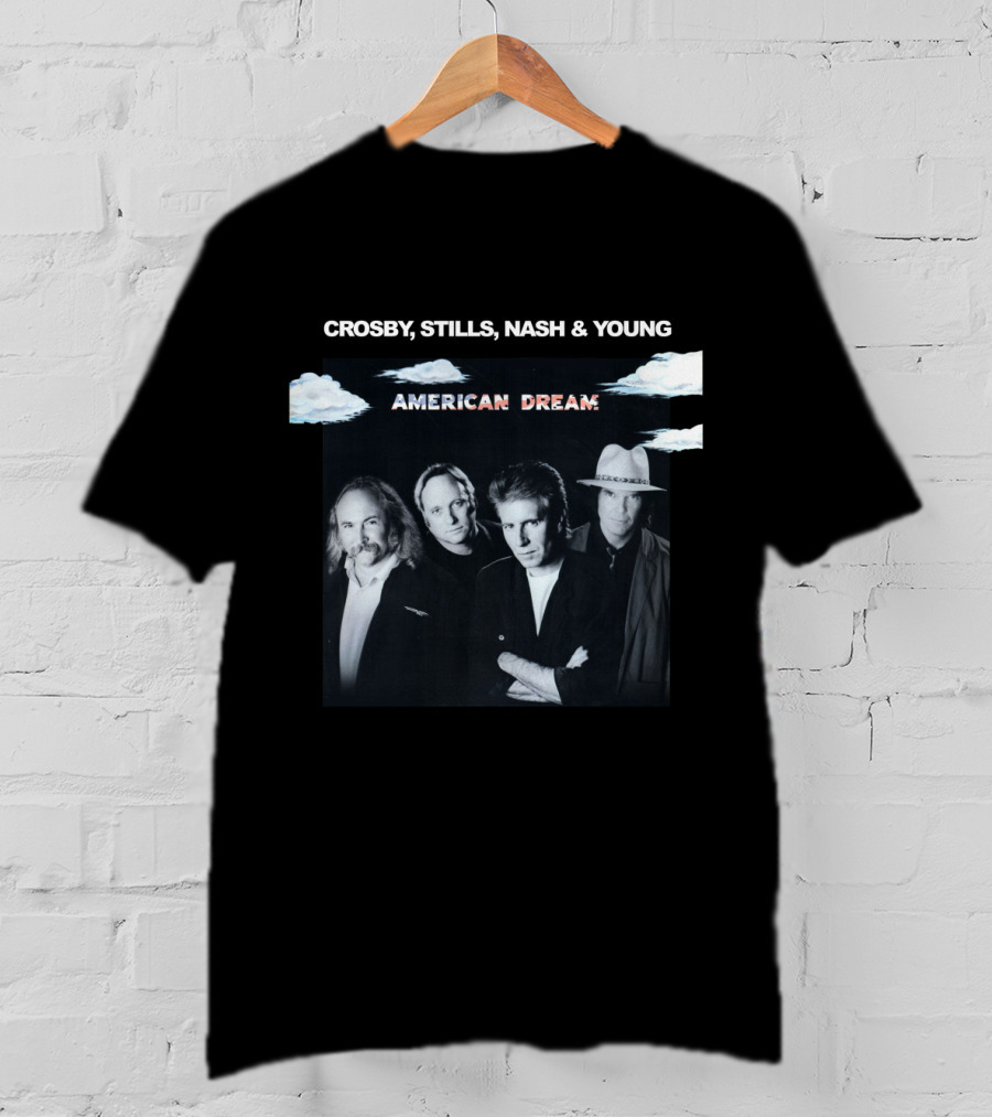 Crosby, Stills, Nash And Young American Dream 06 Album Cover Clouds Image T-Shirt