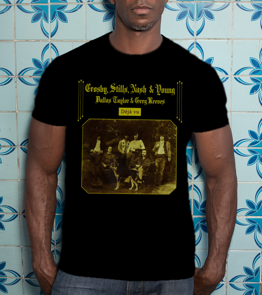 Crosby, Stills, Nash And Young Dallas Taylor And Greg Reeves Déjà Vu T-Shirt