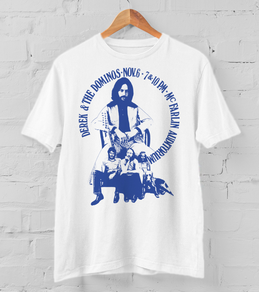 Derek & The Dominos Nov. 6 Mcfarlin Auditorium 7 & 10 Pm T-Shirt