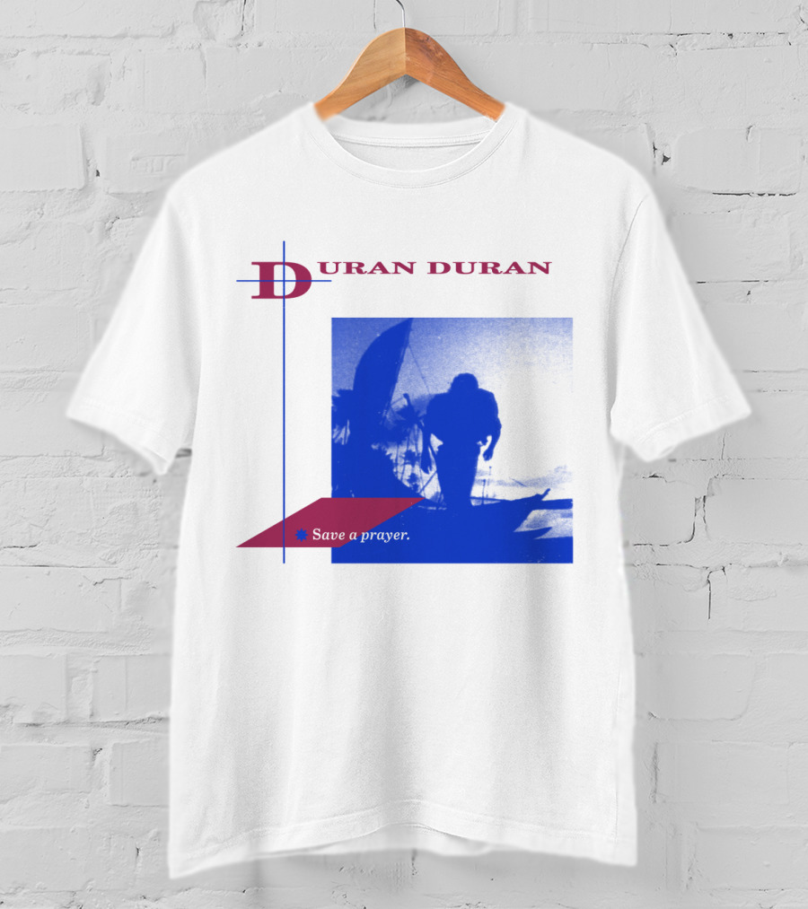 Duran Duran Save A Prayer Blue Abstract T-Shirt