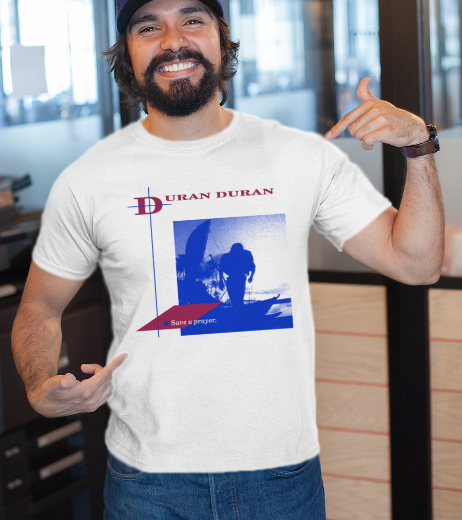 Duran Duran Save A Prayer Blue Abstract T-Shirt