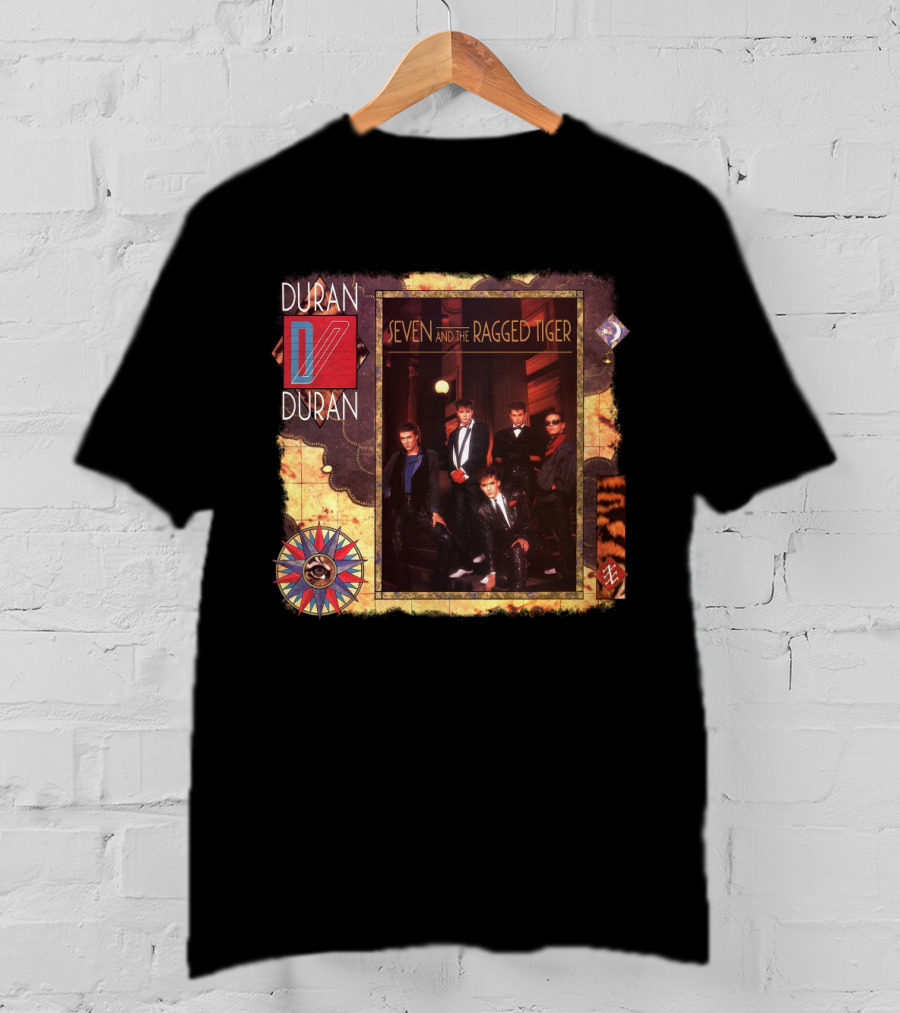 Duran Duran Seven And The Ragged Tiger Vintage Album Cover Art T-Shirt