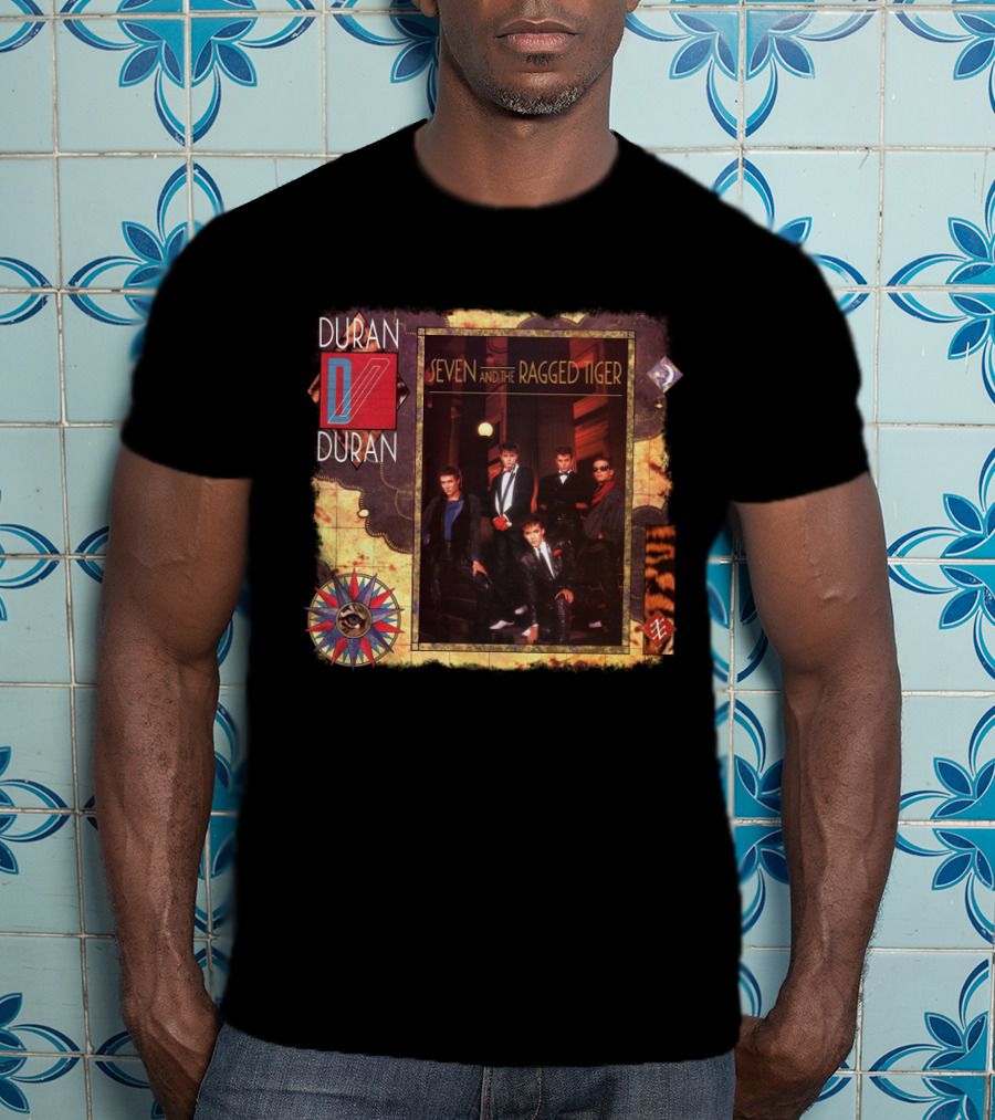 Duran Duran Seven And The Ragged Tiger Vintage Album Cover Art T-Shirt