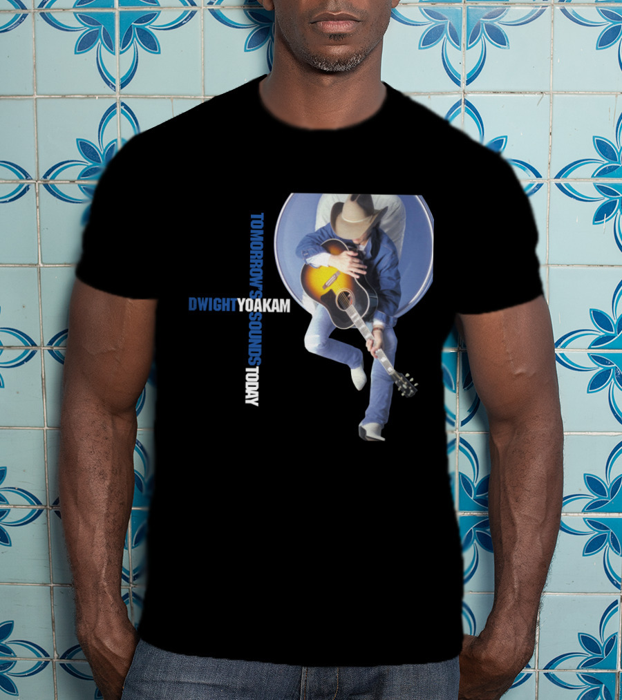 DWIGHT YOAKAM Tomorrow's Sounds Today Cowboy And Guitar T-Shirt