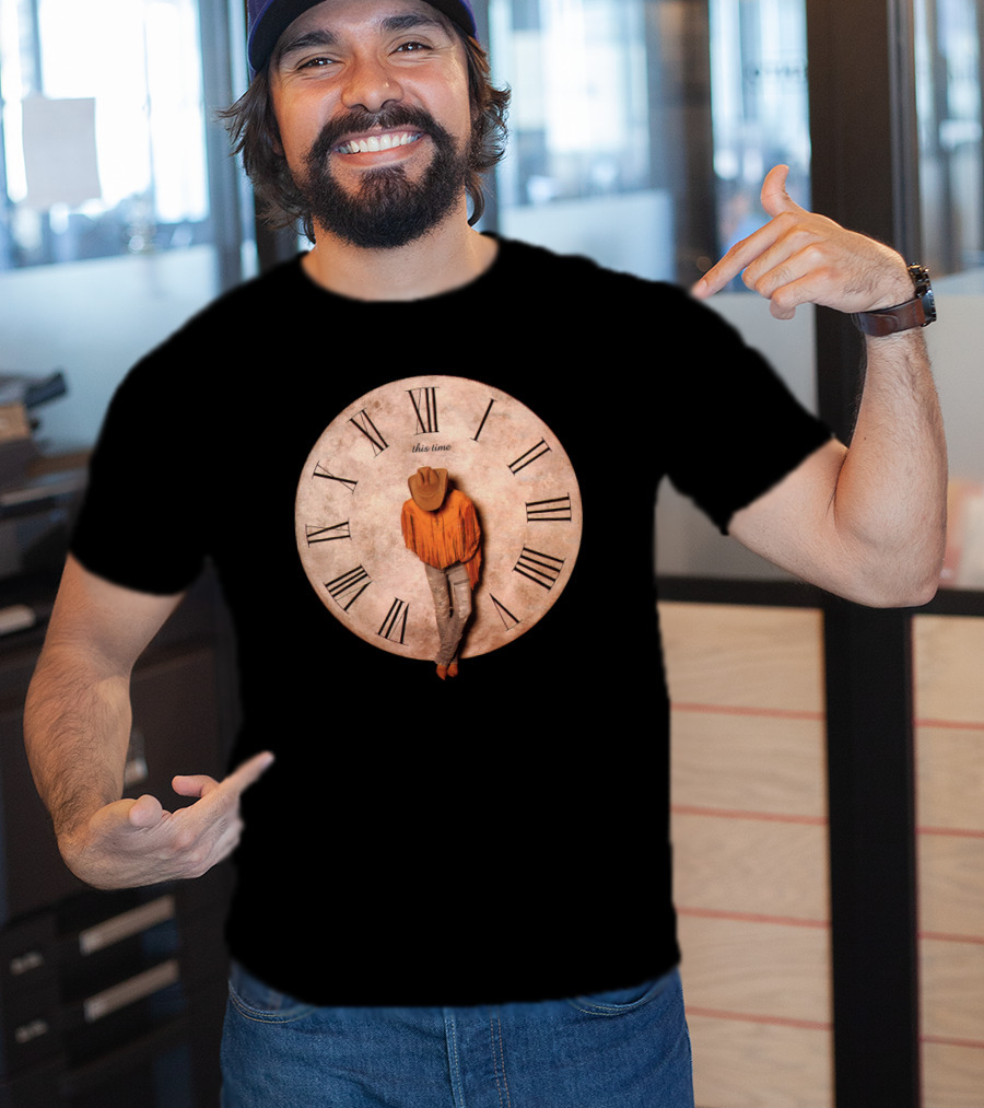 DYK 07 This Time Cowboy Clock Roman Numerals T-Shirt