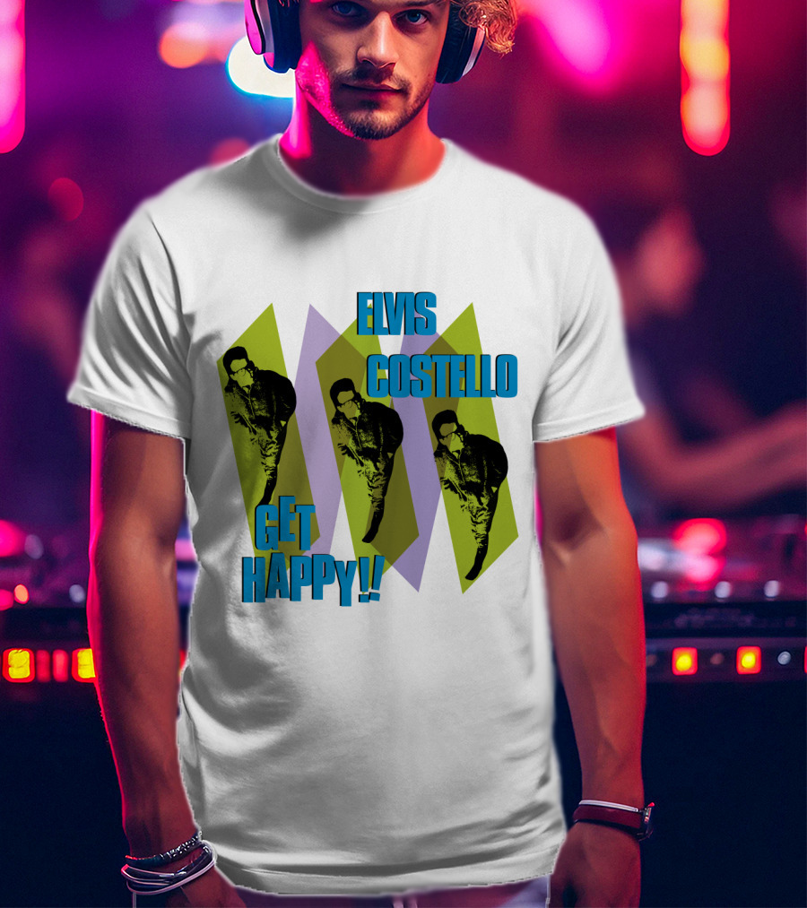 Elvis Costello Get Happy EVCTL 10 Be T-Shirt