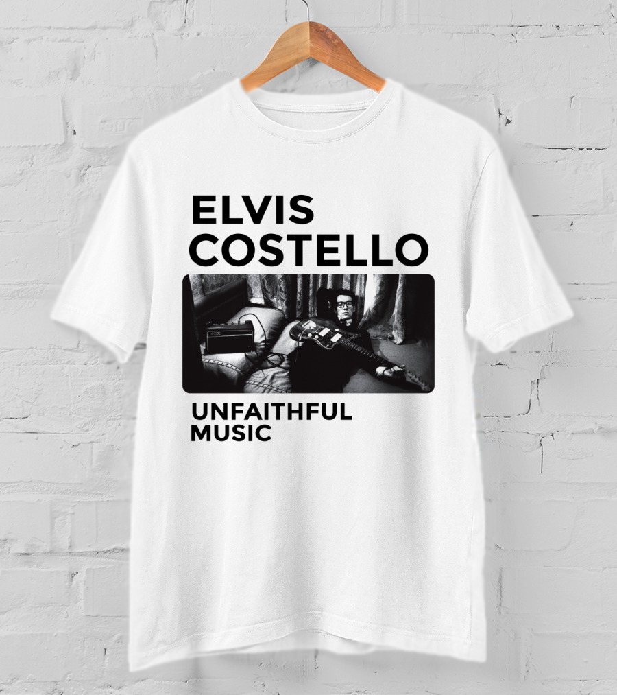 Elvis Costello Unfaithful Music Album Cover Image T-Shirt