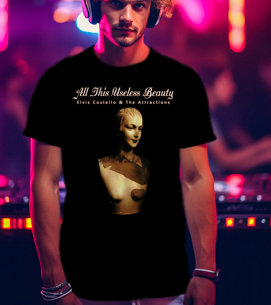 All This Useless Beauty Elvis Costello And The Attractions Mannequin Bust T-Shirt
