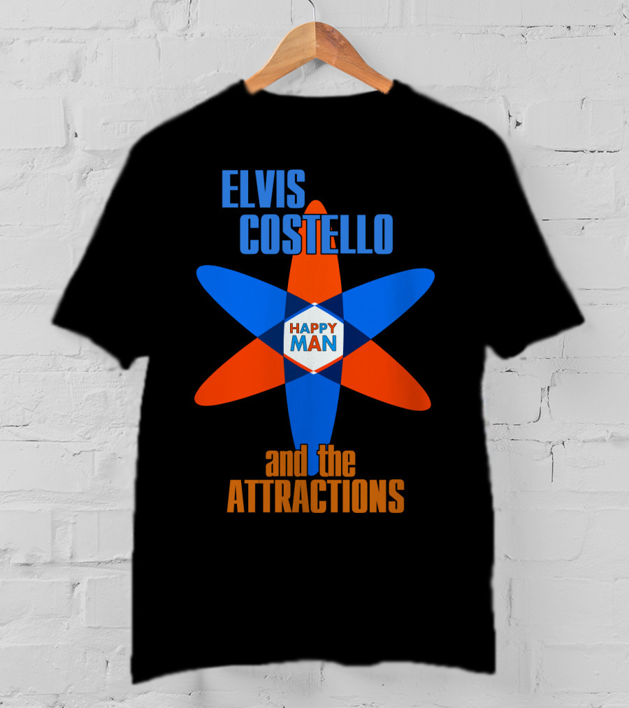 Elvis Costello And The Attractions Happy Man T-Shirt