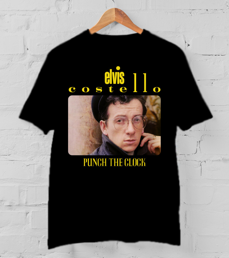 Elvis Costello Punch The Clock Vintage Album Cover T-Shirt