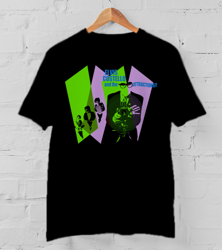 Elvis Costello And The Attractions Camera T-Shirt