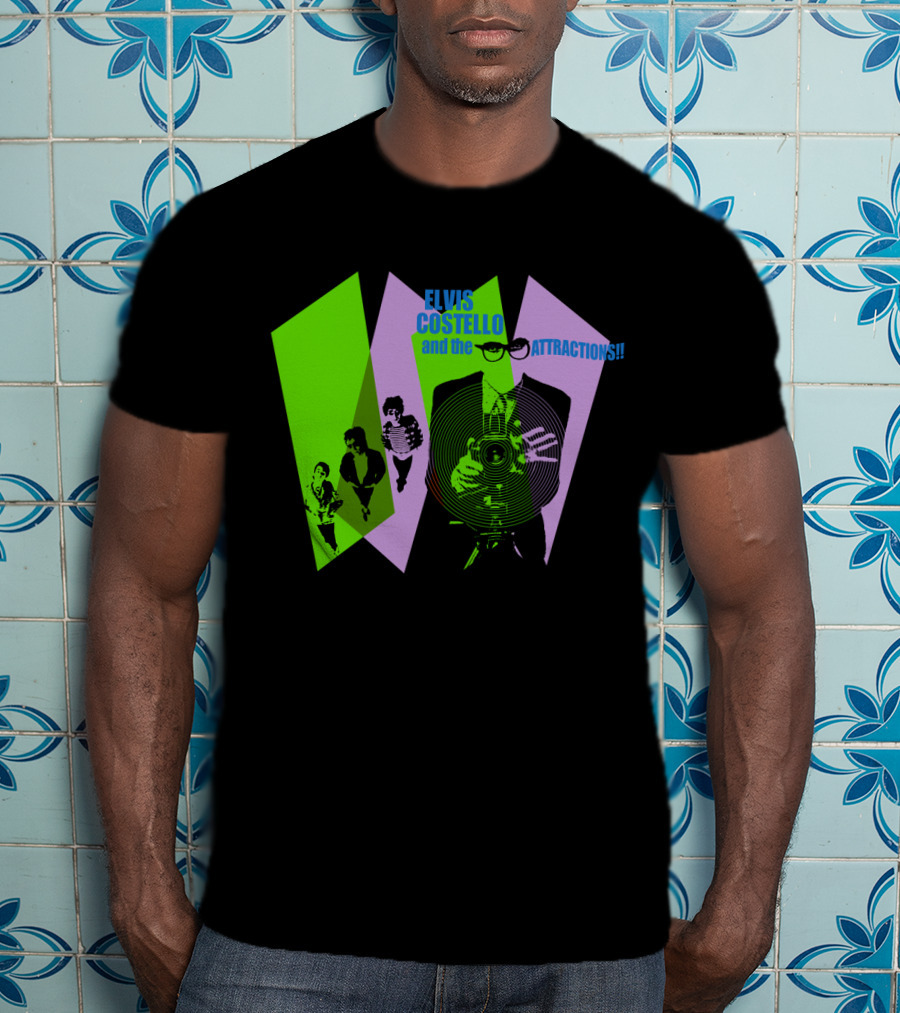Elvis Costello And The Attractions Camera T-Shirt