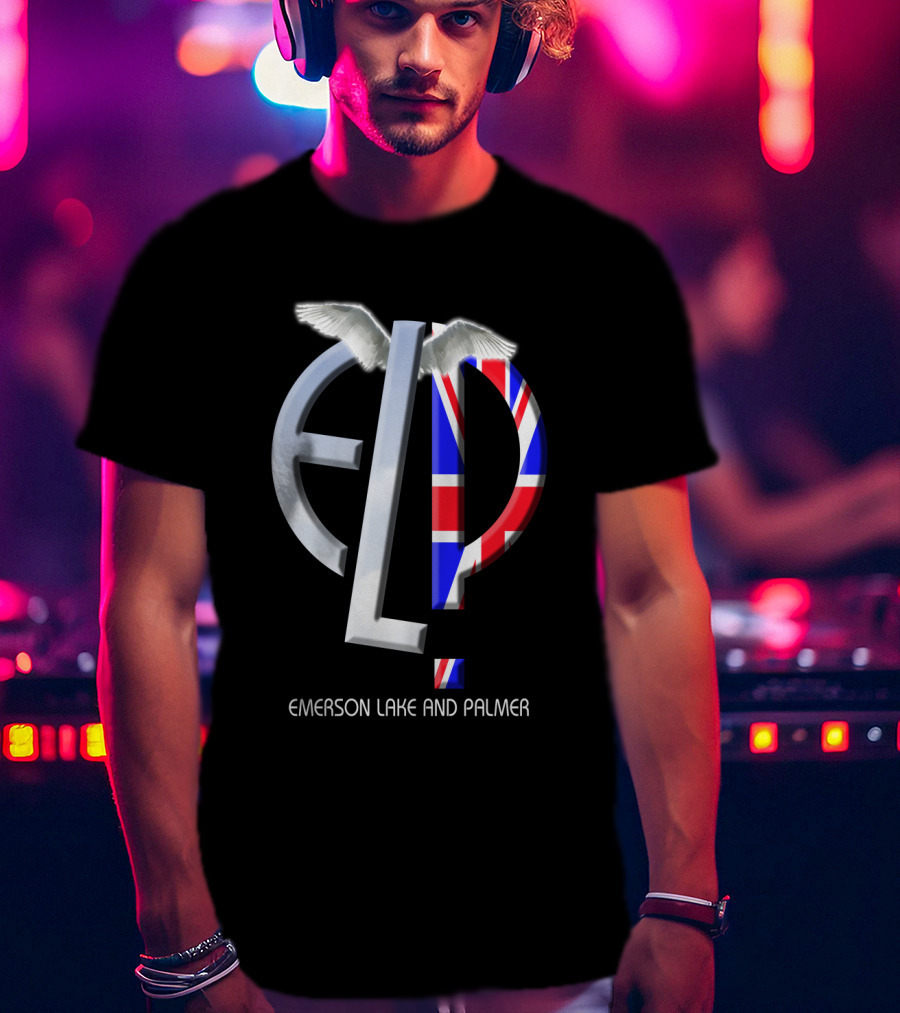 Emerson Lake And Palmer Elp 02 Union Jack Wings T-Shirt