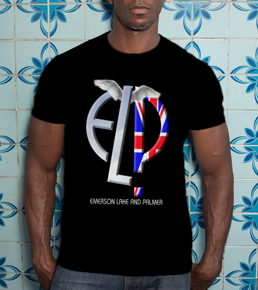 Emerson Lake And Palmer Elp 02 Union Jack Wings T-Shirt