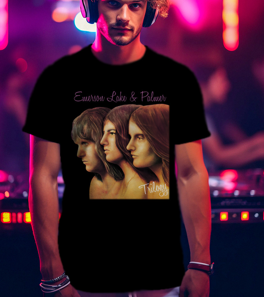 Emerson Lake & Palmer Trilogy Album Cover Art T-Shirt
