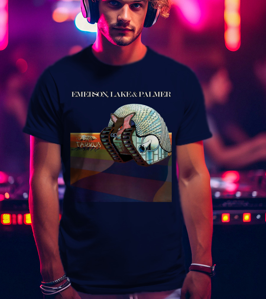 Emerson, Lake And Palmer Tarkus 12 Album Cover T-Shirt
