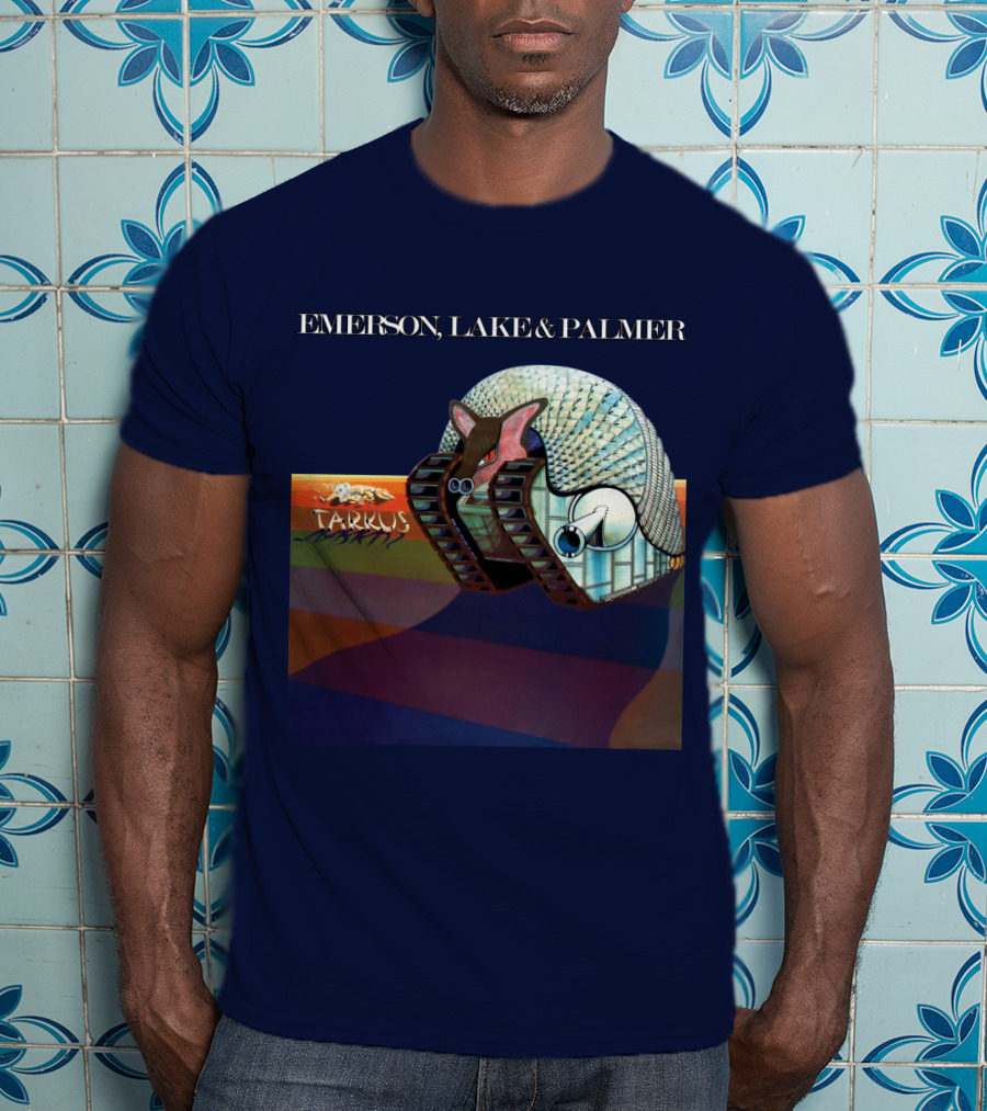 Emerson, Lake And Palmer Tarkus 12 Album Cover T-Shirt