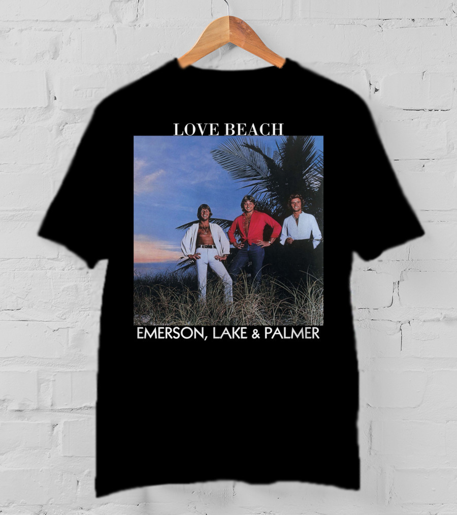 Love Beach Emerson Lake And Palmer Album Cover T-Shirt
