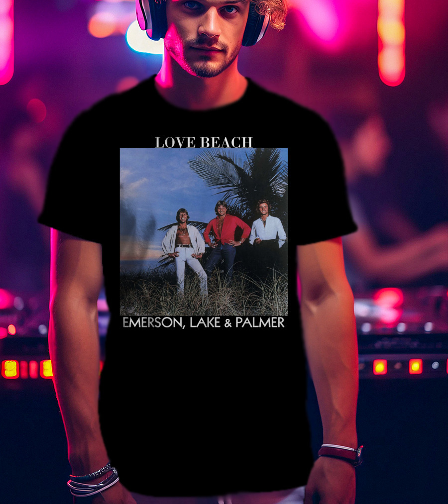 Love Beach Emerson Lake And Palmer Album Cover T-Shirt