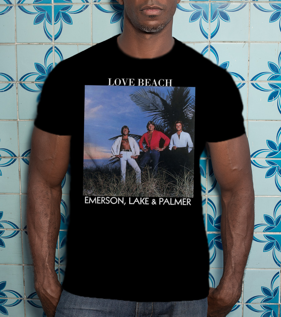 Love Beach Emerson Lake And Palmer Album Cover T-Shirt