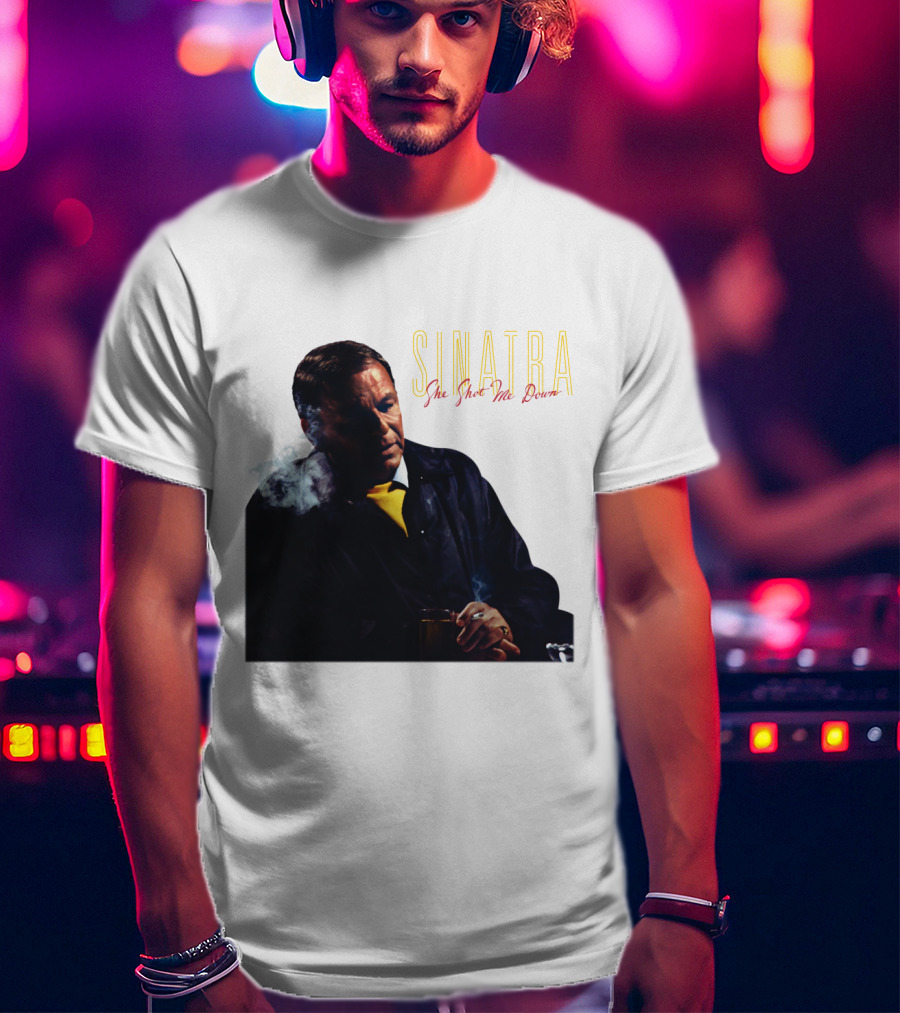 SINATRA She Shot Me Down Smoking Jacket T-Shirt