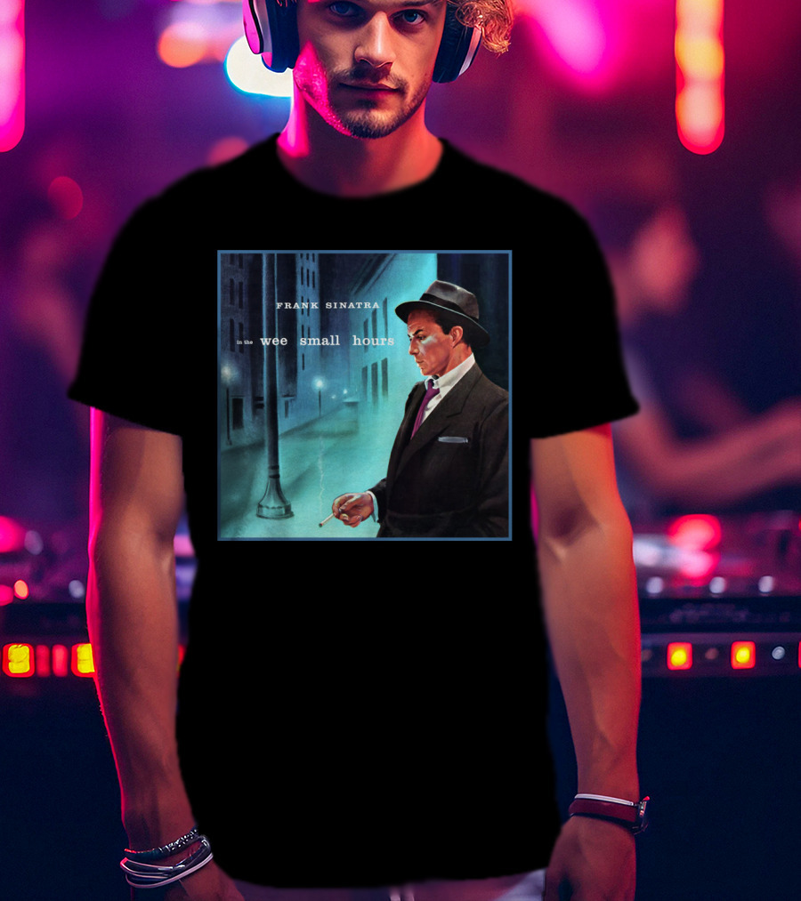 Frank Sinatra In The Wee Small Hours Classic Album Cover Smoking Night Scene T-Shirt
