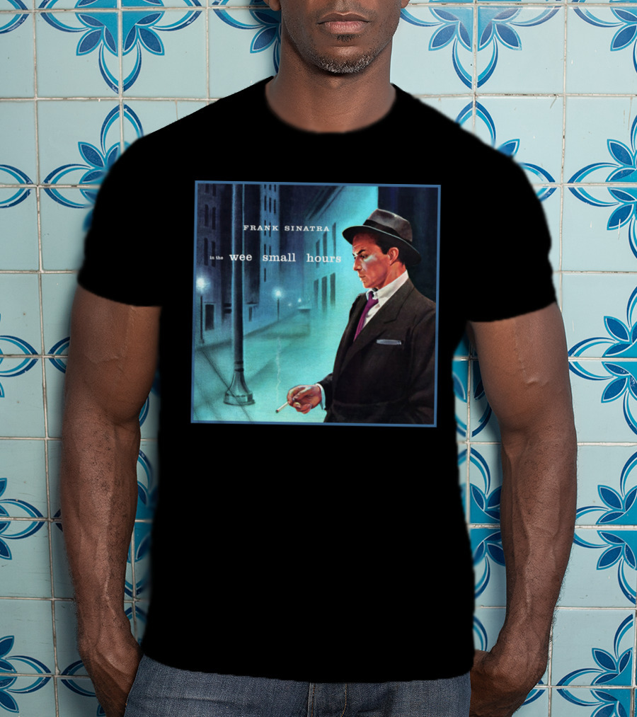 Frank Sinatra In The Wee Small Hours Classic Album Cover Smoking Night Scene T-Shirt