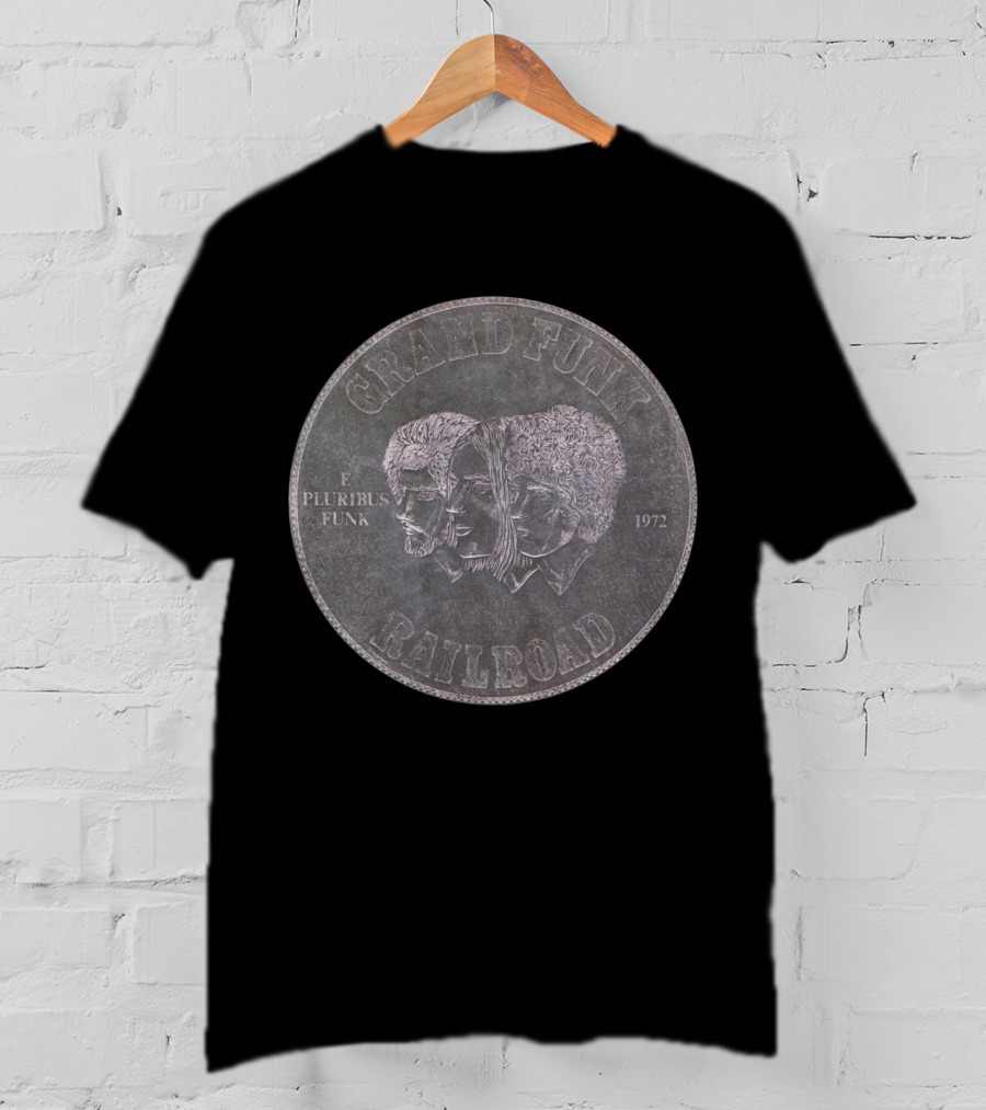 Grand Funk Railroad E Pluribus Funk 1972 Coin T-Shirt