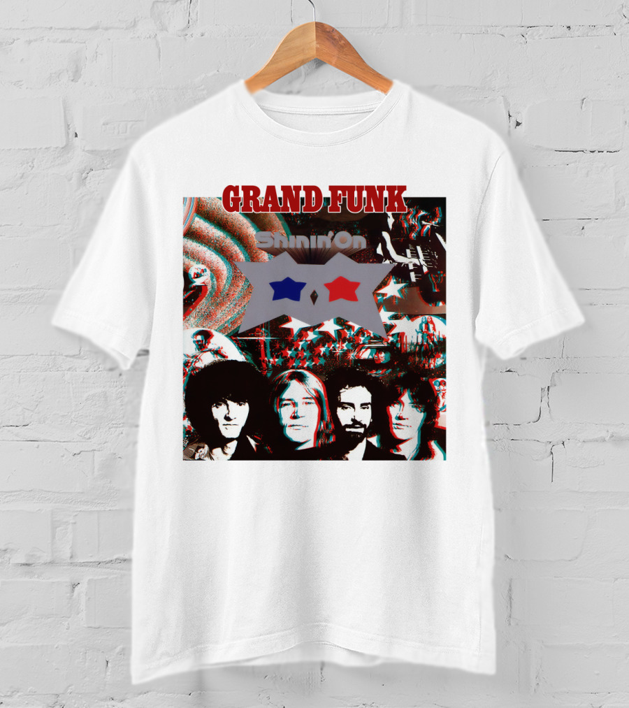 Grand Funk Shinin' On Album Cover Collage 04 T-Shirt
