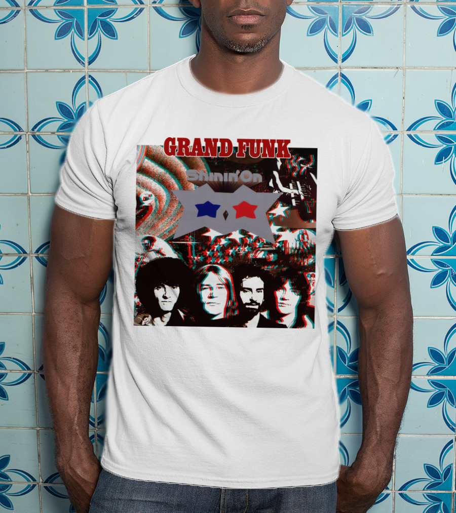 Grand Funk Shinin' On Album Cover Collage 04 T-Shirt