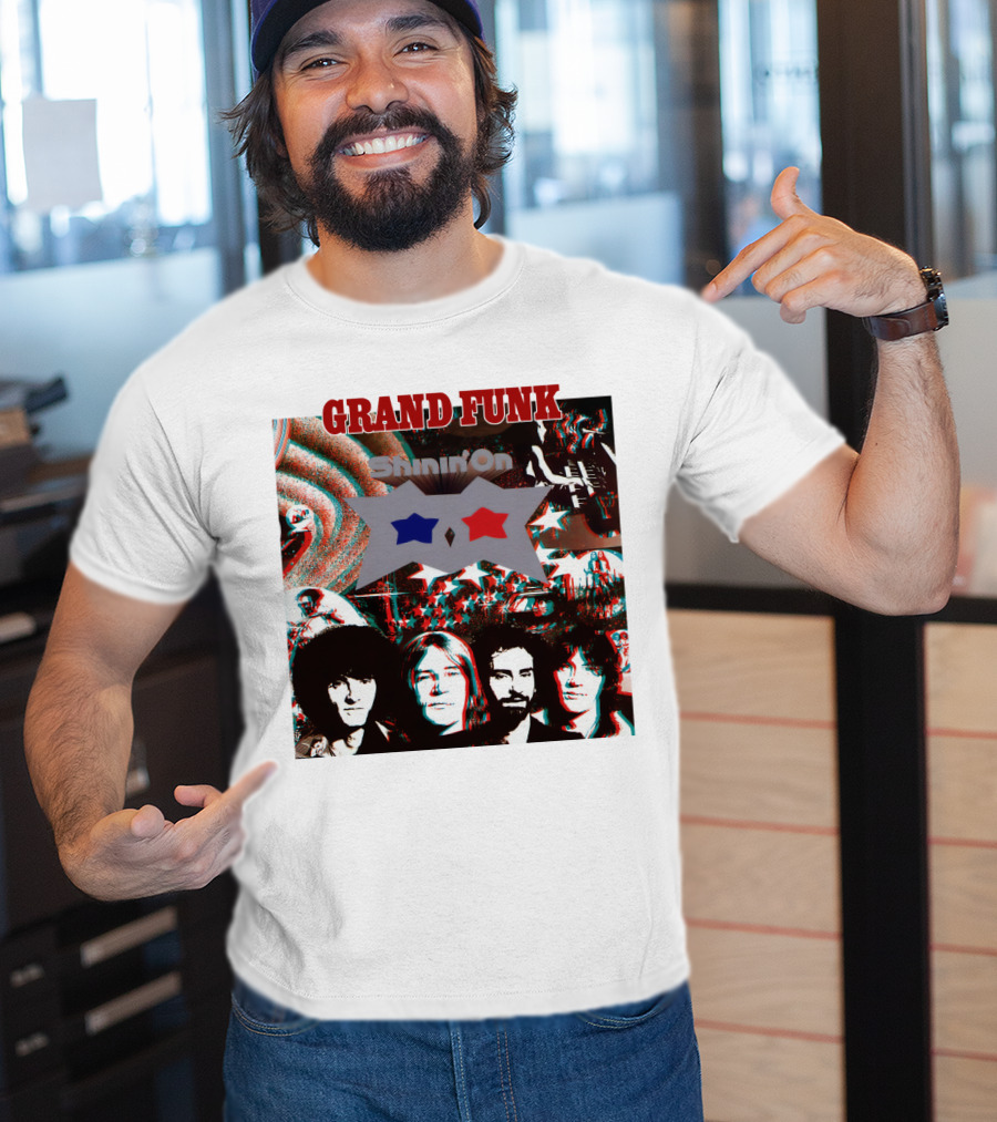 Grand Funk Shinin' On Album Cover Collage 04 T-Shirt