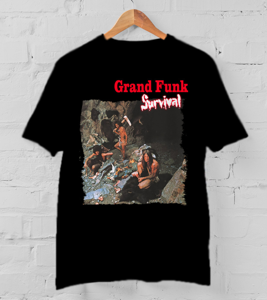 Grand Funk Survival Album Cover Cave Scene T-Shirt