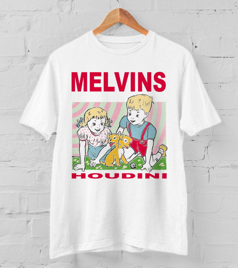 Melvins Houdini Twins With Puppies T-Shirt