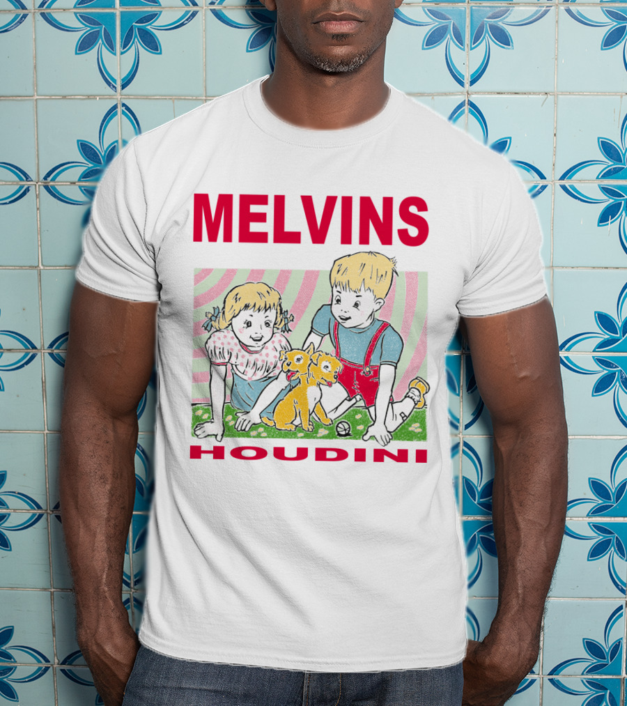 Melvins Houdini Twins With Puppies T-Shirt
